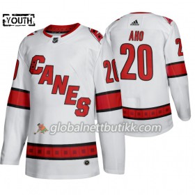 Carolina Hurricanes Hockeydrakt Sebastian Aho 20 Adidas 2019-2020 Hvit Authentic - Barn